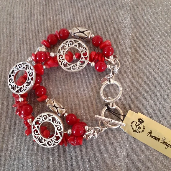 1/2 Price Marked Vintage Premeir Designs Bracelet Firecraker 1980's - Picture 8 of 16